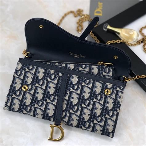 dior saddle wallet replica